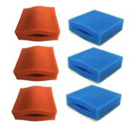 Pisces Compatible Filter Foams For Oase Biotec 5/10/30-6 Pack (3 X Coarse, 3 X Medium)