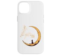 Pisces Constellation Fishes Star Watching Cat Crescent Moon Case for iPhone 14 Plus