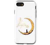 Pisces Constellation Fishes Star Watching Cat Crescent Moon Case for iPhone SE (2020) / 7/8
