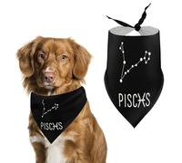 Pisces Constellation Pet Bandanas Dog Costume Puppy Cat Kerchief Triangle Scarf