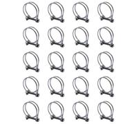 Pisces Double Wire Clips For 20mm Pond Hose (20 Pack)