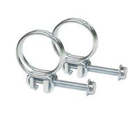 Pisces Double Wire Hose Clips To Fit 20mm (0.75In) Pipe (2 Pack)