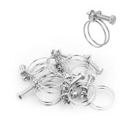 Pisces Double Wire Hose Clips To Fit 32mm Hose (1.25In) Pipe (10 Pack)