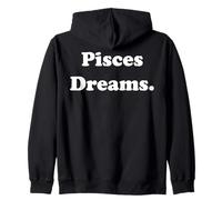 Pisces Dreams Zodiac Astrology Spiritual Zip Hoodie