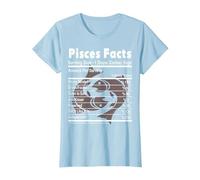 Pisces Facts - Funny Pisces Shirt T-Shirt, Women, Baby Blue, Small