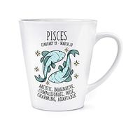 Pisces Horoscope 12oz Latte Mug Cup
