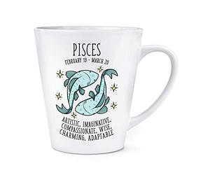 Pisces Horoscope 12oz Latte Mug Cup