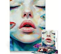 Pisces in Clouds 1000 Piece Jigsaw Puzzles for Teenagers Jigsaw Think Toy Together Fun Sharp Cut Art Collectible (38x52cm)
