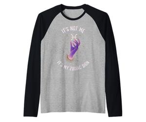 Pisces It's Not Me It's My Zodiac Sign Funny Astrology Raglan Baseball Tee