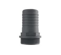 Pisces Male BSP hosetail Connector 40mm Barb to 1.5"(in) Thread for Pond and Garden Hose Tubing