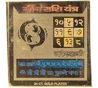 Pisces - Meena - Jupiter Pocket Yantra | Meen Rashi Pocket Yantra | Pisces Zodiac Pocket Yantra | Energised Pocket Yantra, 2 x 2 Inch