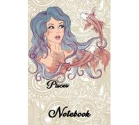 Pisces Notebook: A journal or notebook with an Pisces emblem on the front Size: 6 x 9 inches 100 Pages: Lined Paper (College)