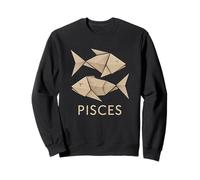 Pisces Origami Zodiac Graphic Sweatshirt