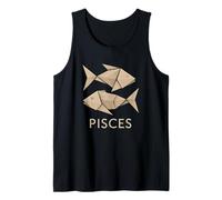 Pisces Origami Zodiac Graphic Tank Top