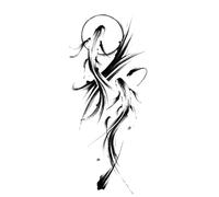 Pisces Playful Tattoo Stickers Herbal Semi-permanent Waterproof And Sweat-proof Female Simulation Long-lasting Male