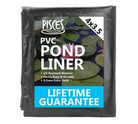 Pisces Pond Liner 3.5M X 4M Supa-Flex Pvc - 0.5mm Thick With Lifetime Guarantee Heavy Duty Durable Garden Fish Koi Lining