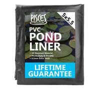 Pisces Pond Liner 5.5M X 5M Supa-Flex Pvc - 0.5mm Thick With Lifetime Guarantee Heavy Duty Durable Garden Fish Koi Lining