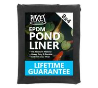 Pisces Pond Liner 8M X 4M Epalyn Epdm Rubber - 0.75mm Thick With Lifetime Guarantee Heavy Duty Durable Garden Fish Koi Lining