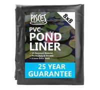 Pisces Pond Liner 8M X 8M Supa-Flex Pvc - 0.5mm Thick With 25 Year Guarantee Heavy Duty Durable Garden Fish Koi Lining