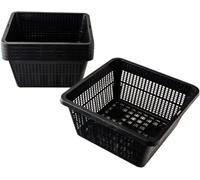 Pisces Pond Square Plant Basket 19 x 19 x 9cm - 6 Pack of Pond Planting Pot