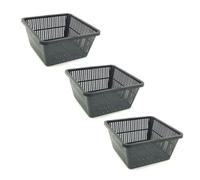 Pisces Pond Square Planting Basket 19 x 19 x 9cm -3 Pack