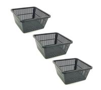 Pisces Pond Square Planting Basket 19 X 19 X 9Cm -3 Pack