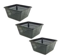 Pisces Pond Square Planting Basket 23 X 23 X 13Cm -3 Pack
