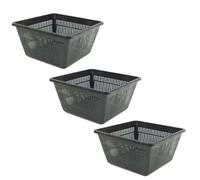 Pisces Pond Square Planting Basket 23 x 23 x 13cm - 6 Pack