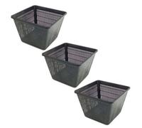 Pisces Pond Square Planting Basket 28 X 28 X 18Cm -3 Pack