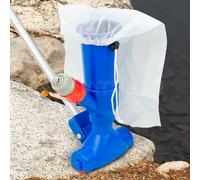 Pisces Pond Vacuum Pool Cleaner Algae Brush Sludge Remover Brush Water Vac With Net