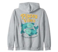 Pisces Sign Of Zodiac Cute For Kids Zip Hoodie