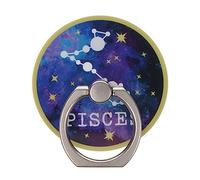 Pisces Star Sign Zodiac Phone Ring Holder Grip Finger 360 Mount Stand Mobile Universal Loop for All Smartphones