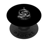 Pisces the Twin Fish and Zodiac Tides PopSockets Adhesive PopGrip