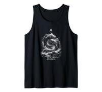 Pisces The Twin Fish and Zodiac Tides Tank Top