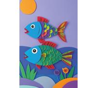 Pisces Twin Fish Notebook - Ocean Lovers Journal & Sea Life Diary | 6x9, 100 Lined Pages, Matte Cover