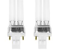 Pisces Twin Pack 13w Watt Replacement UV PLS Pond Bulb Spare 186mm UVC Lamp for Filter GX23 Fitting