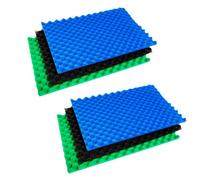 Pisces Twin Pack 3-Piece Universal Pond Filter Foams - 18'' X 25''