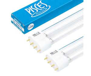 Pisces Twin Pack 55w Watt Replacement UV PLL Pond Bulb Spare 217mm UVC Lamp | For Pond Filters , UVC Clarifiers