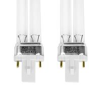 Pisces Twin Pack 9w (watt) PLS Replacement UV Bulb Lamp for Pond Filter UVC