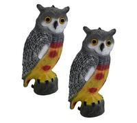 Pisces Twin Pack Pond And Garden Decorative Decoy Owls Realistic Looking Pest Deterrant Bird Scarer