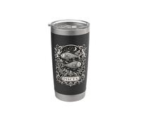Pisces Vintage Engraving Graphic Stainless Steel Insulated Tumbler