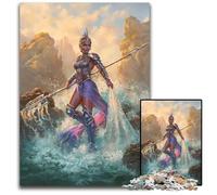 Pisces Warrior Zodiac Jigsaw Puzzles for Adults 1000 Difficult Puzzles for Adults for MotherS Day Birthdays Christmas 1000 PCS(75x50cm)