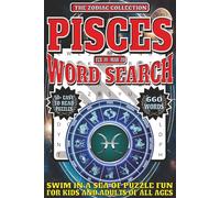 Pisces Word Search: Easy To Read Print With 50+ Puzzles About Pisces, Zodiac, Astrology, And More | 6x9 inch, 110 pages | Gift For Holidays, Vacations, and Spare Time