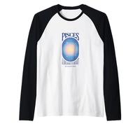 Pisces Zodiac A Dreamer's Heart Celestial Ocean Soul Raglan Baseball Tee