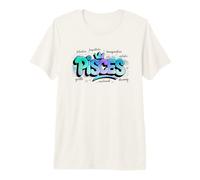 Pisces Zodiac Astrology Sign Colorful Dreamy Design Premium T-Shirt