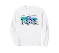Pisces Zodiac Astrology Sign Colorful Dreamy Design Sweatshirt