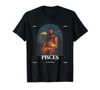 Pisces Zodiac Bear Mystic Astrology Queer Pride Fish Design T-Shirt