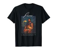Pisces Zodiac Bear Retro Beefcake Queer Pride Astrology Art T-Shirt