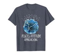 Pisces Zodiac Constellation Aesthetic Pisces Stuff for Women T-Shirt, Men, Heather Blue, 4X-Large