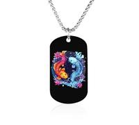 Pisces Zodiac Constellation Titanium-Steel Necklace Adjustable Pendant Jewelry for Women Men Gifts